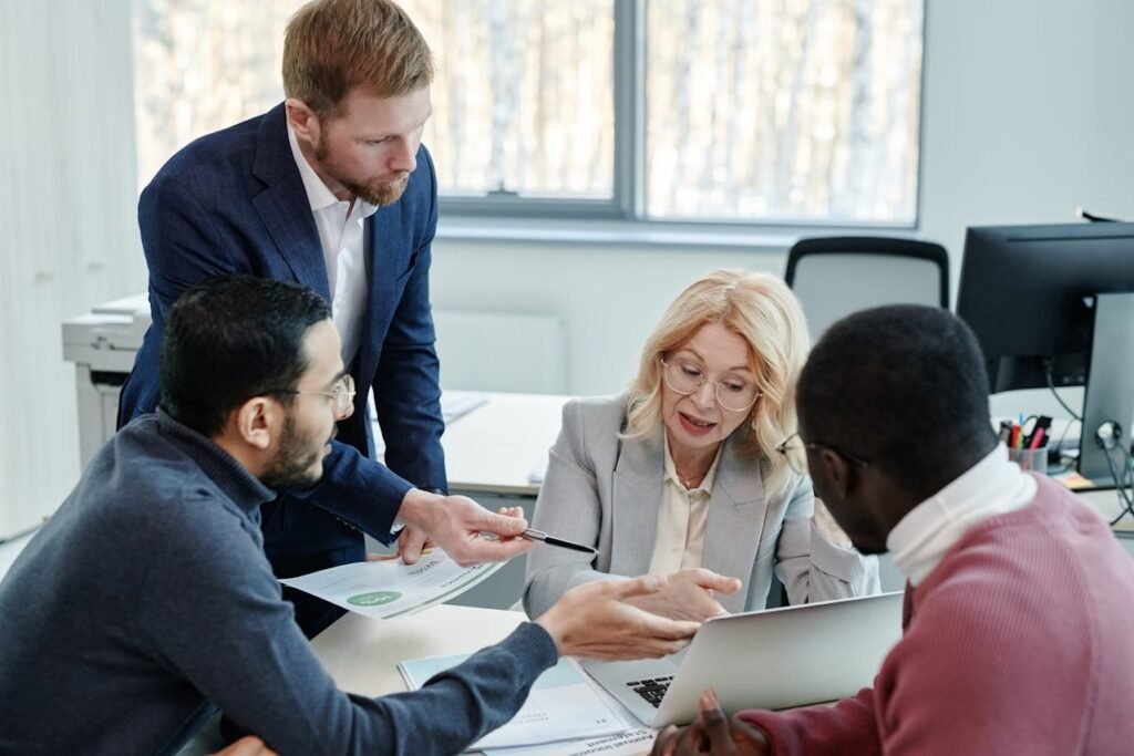 Bureau d'une agence immobilière internet