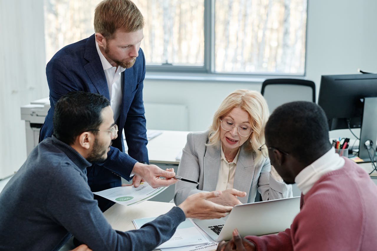 Bureau d'une agence immobilière internet