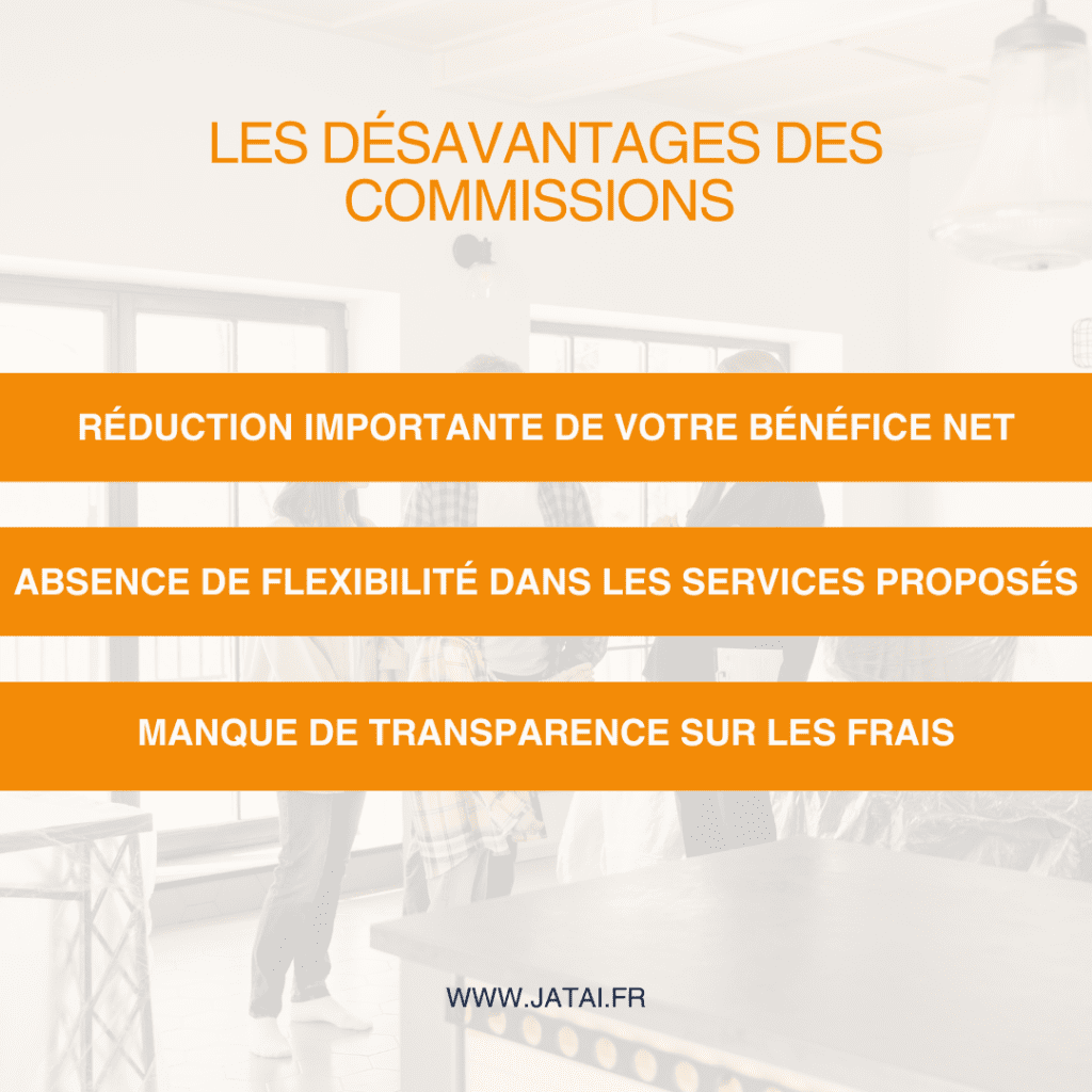 Les désavantages des commissions des agences immobilières
