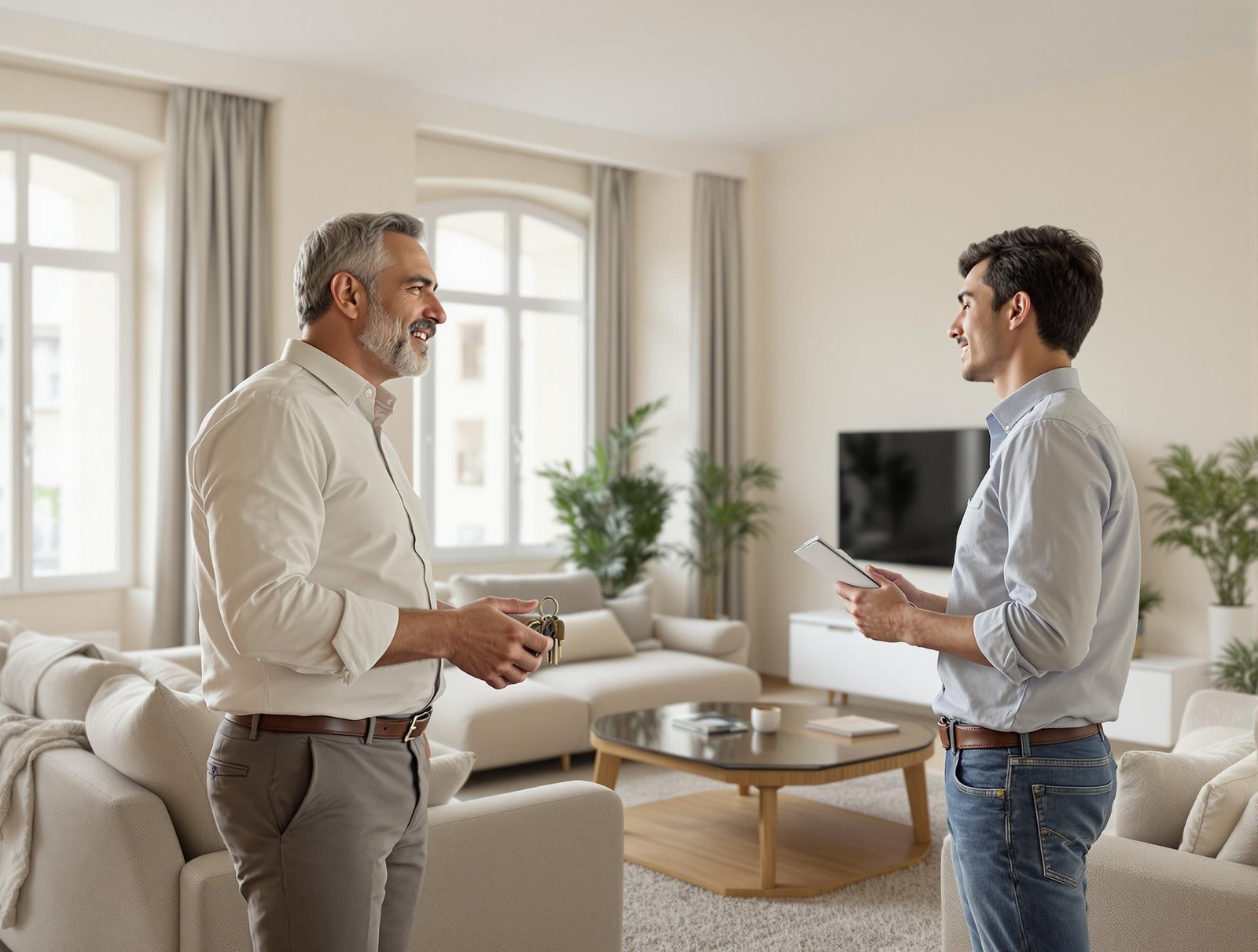 Propriétaire bailleur avec clés