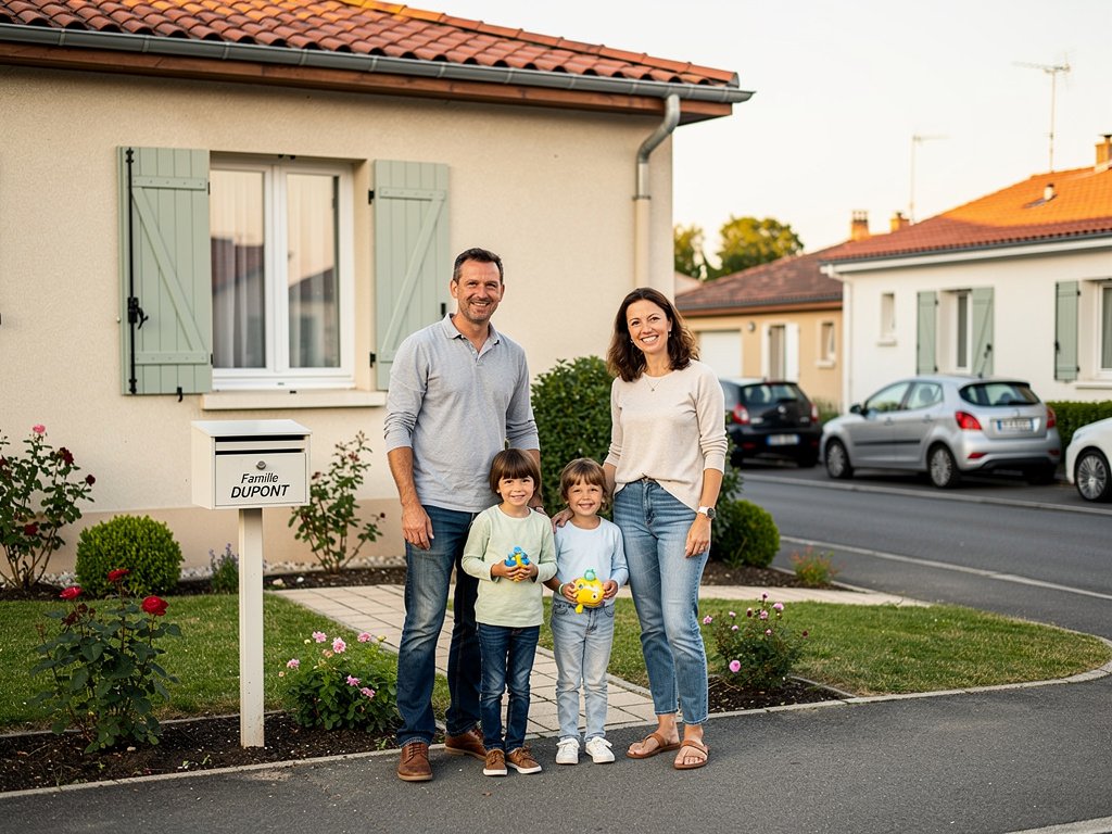 Maison avec calculatrice / Couple économisant